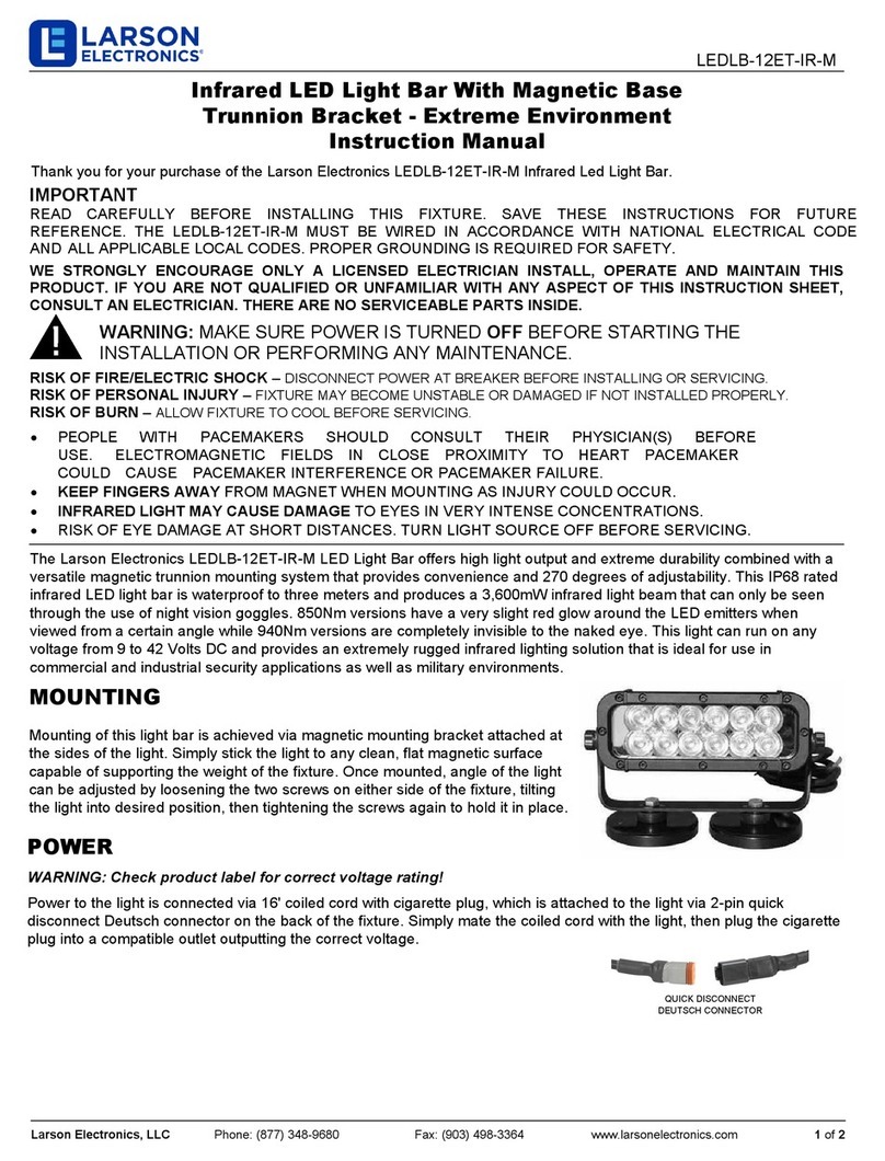 Larson Electronics LEDLB-12ET-IR-M User manual