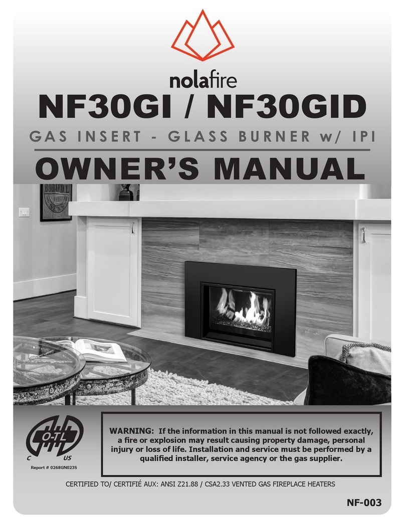 Nolafire NF30GID owner's manual