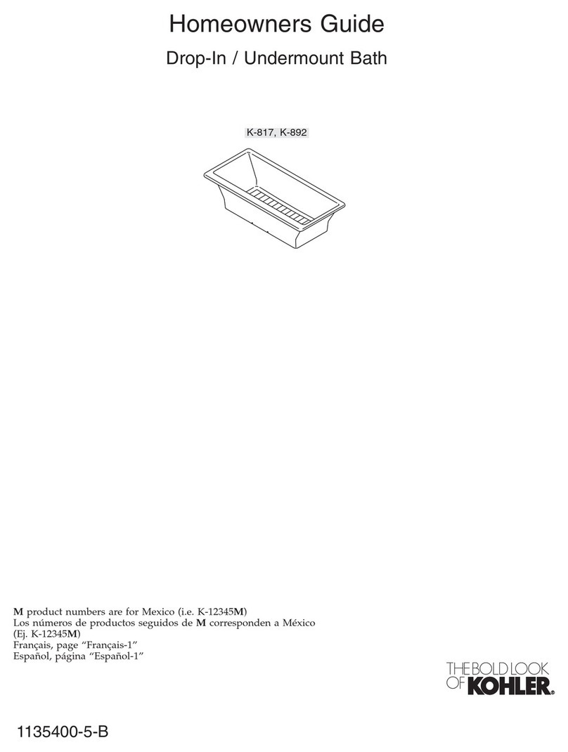 Kohler K-892 Assembly instructions