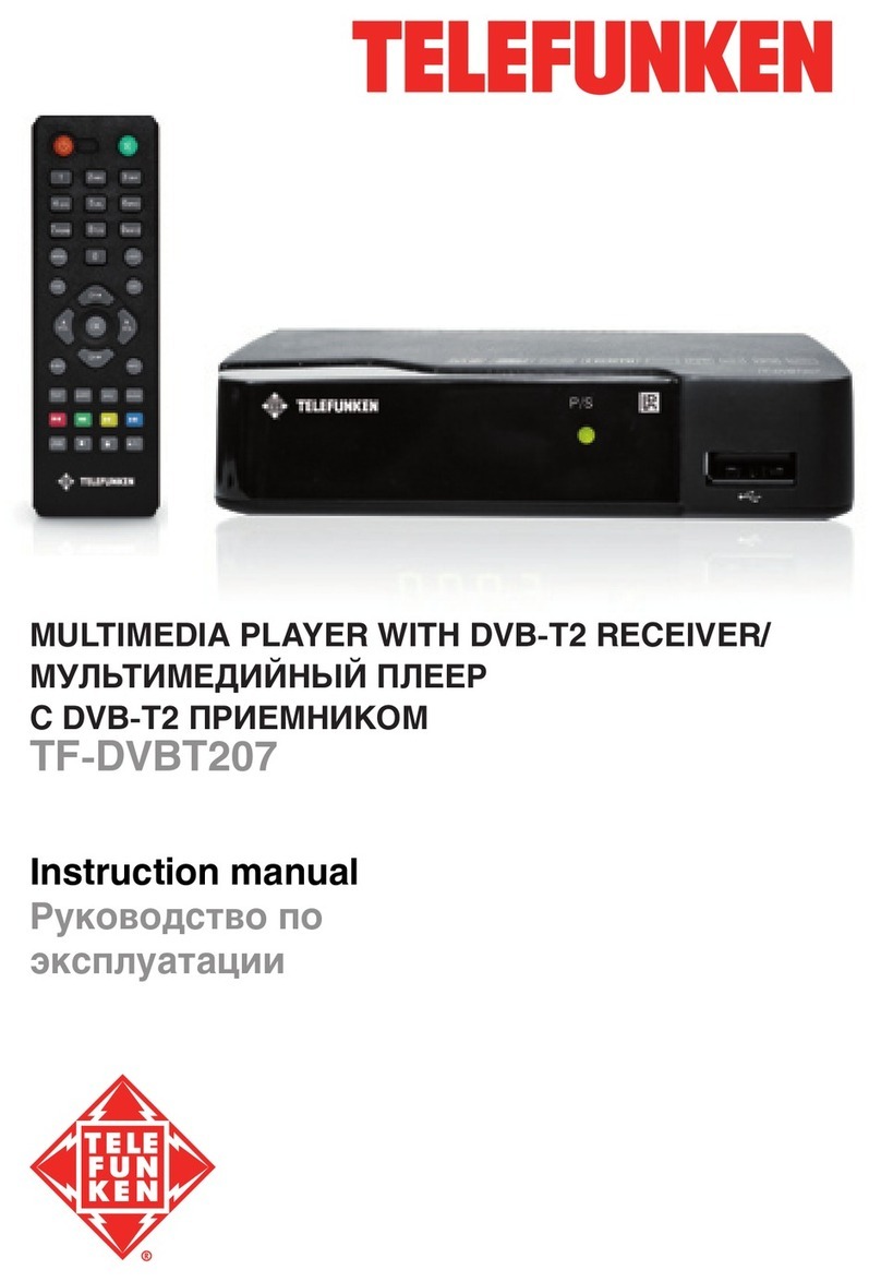 Telefunken TF-DVBT207 instruction manual