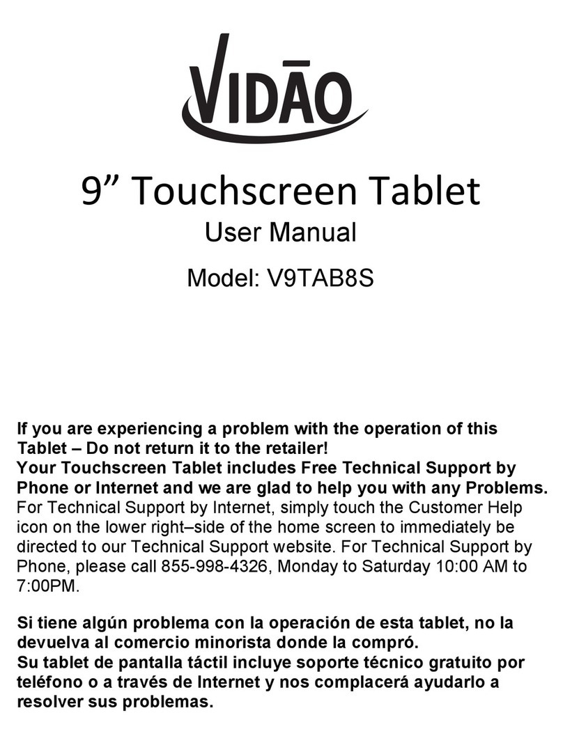 Vidao V9TAB8S User manual