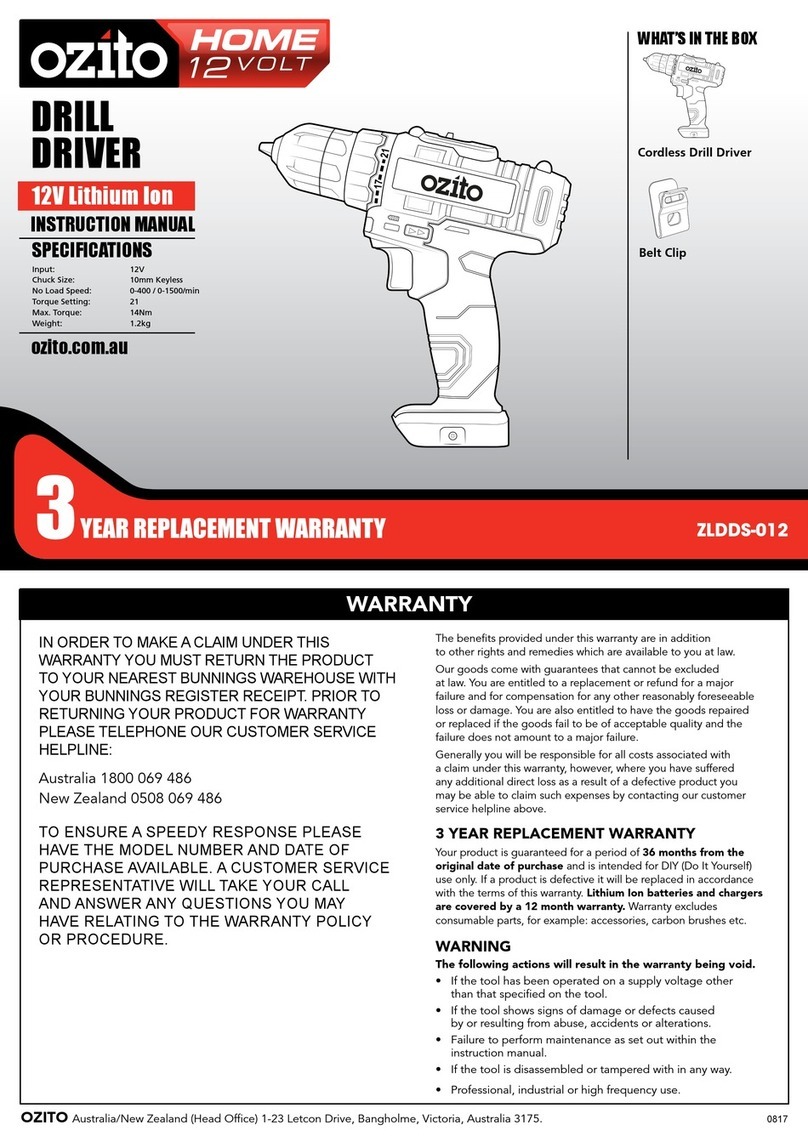 Ozito Home ZLDDS-012 instruction manual