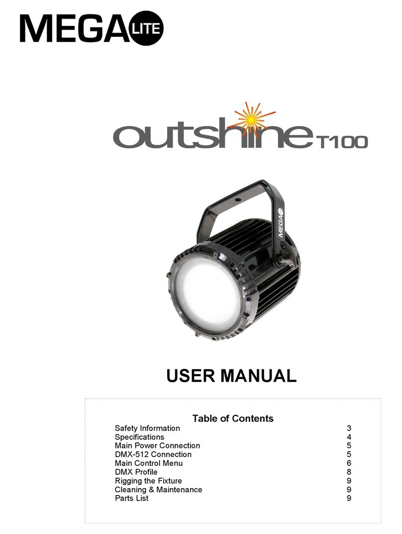 MegaLite Outshine T100 user manual