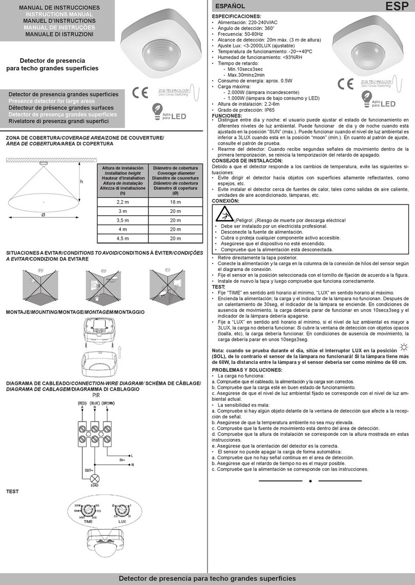 ZCS DETELUX 360GS instruction manual