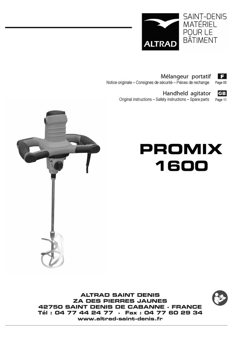 Altrad PROMIX 1600 manual