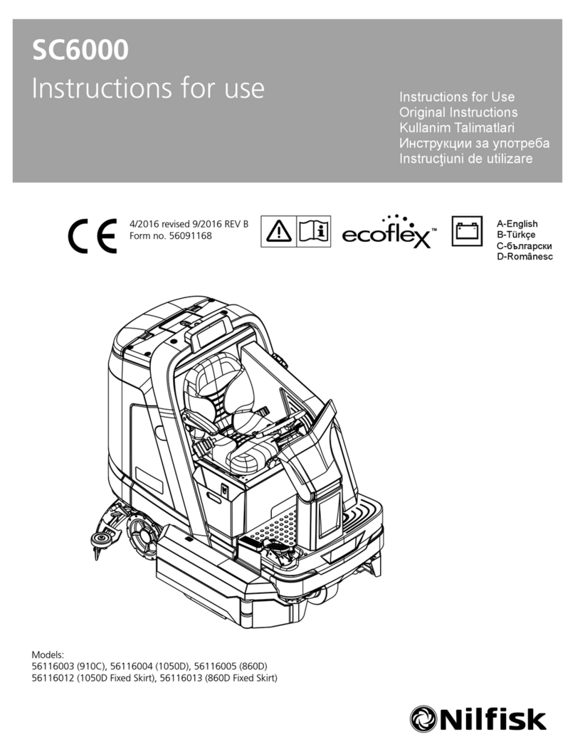 Nilfisk-Advance SC6000 910C Instructions for use