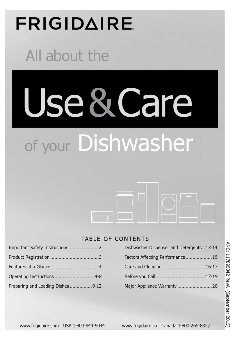 Frigidaire Gallery LGID2475QF Owner's manual