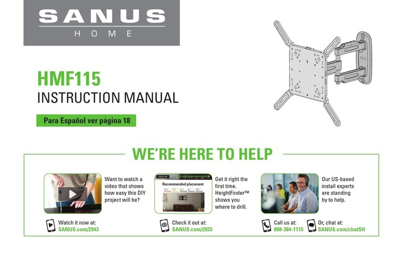 Sanus HMF115 instruction manual