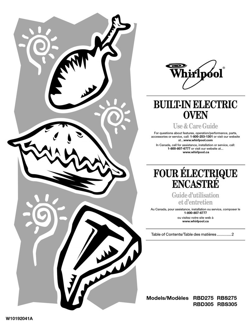 Whirlpool RBS275 Use & care guide