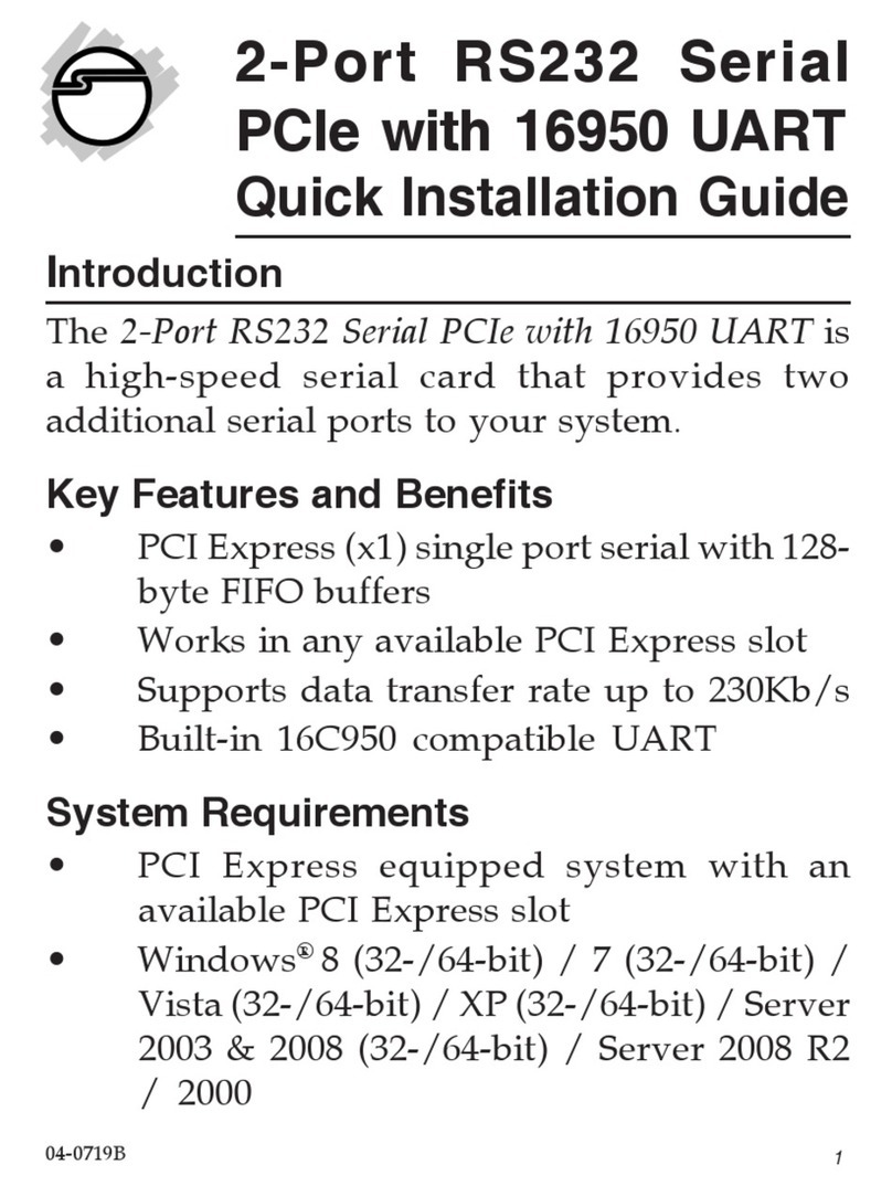 SIIG JJ-E02111-S1 Quick installation guide