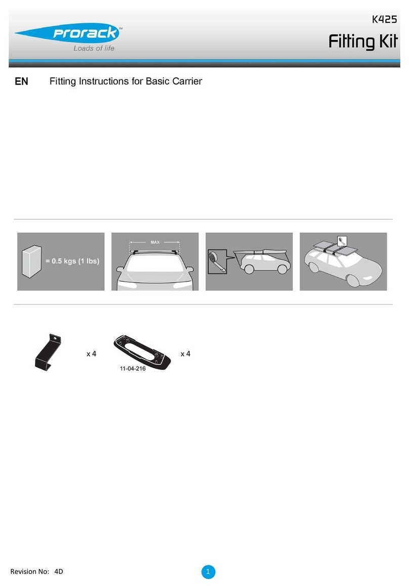 Prorack K425 User manual