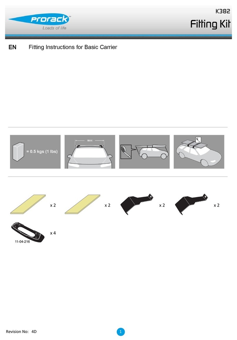Prorack K382 User manual