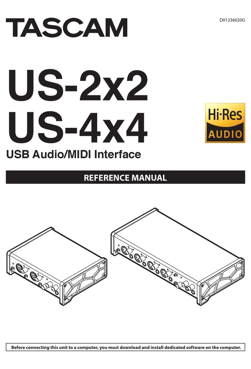 Tascam 0US-4x4TP Reference manual