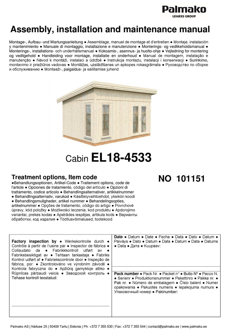 Lemeks Palmako EL18-4533 Assembly, installation and maintenance manual Lemeks Palmako EL18-4533 Assembly, installation and maintenance manual