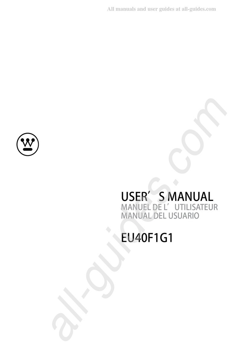 Westinghouse EU40F1G1 User manual Westinghouse EU40F1G1 User manual