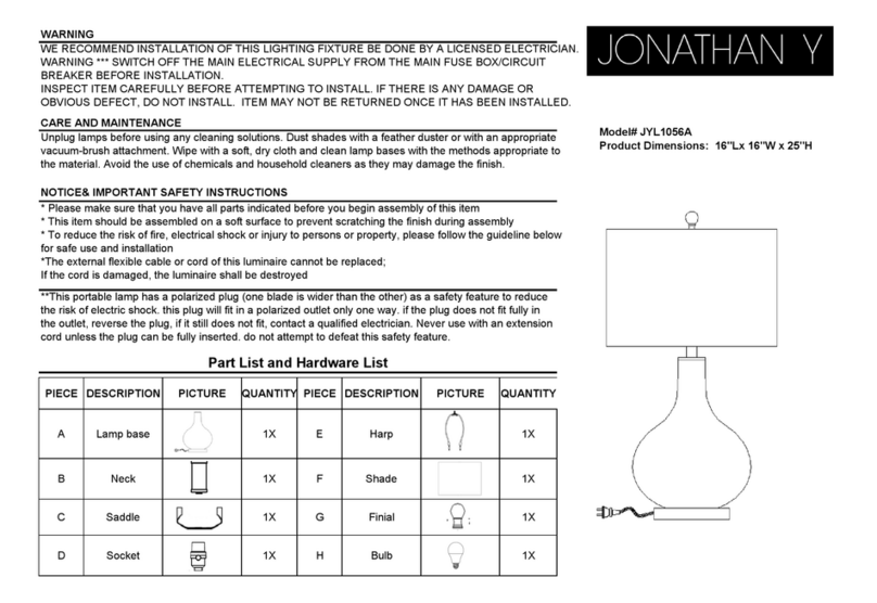 JONATHAN Y JYL1056A User manual JONATHAN Y JYL1056A User manual