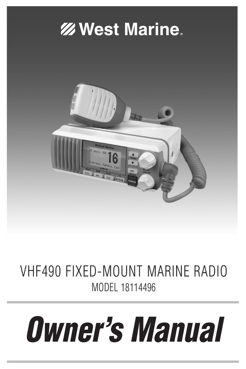 West Marine VHF490 owner's manual