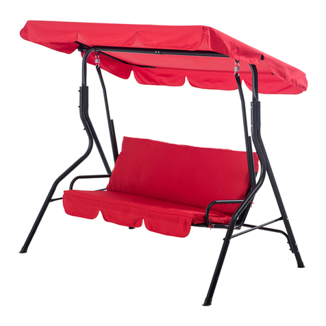 Sunjoy L-DNC373PST-C-RED User manual