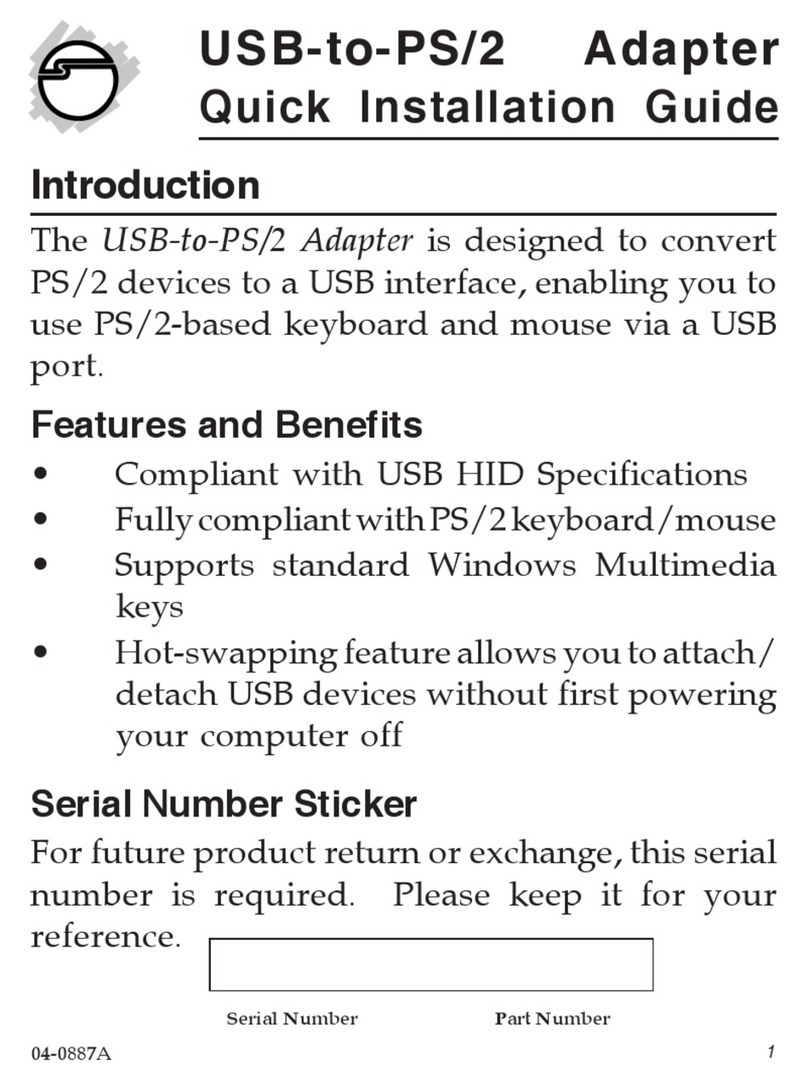 SIIG JU-ACB112-S1 User manual