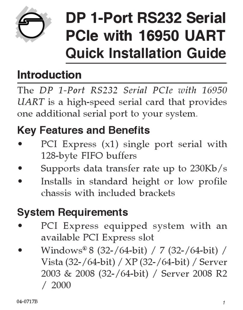 SIIG JJ-E01111-S1 User manual