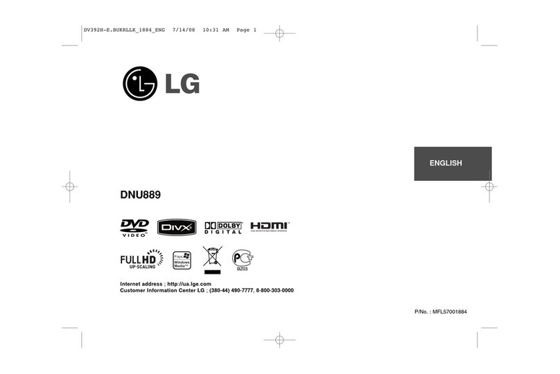 LG DNU889 manual