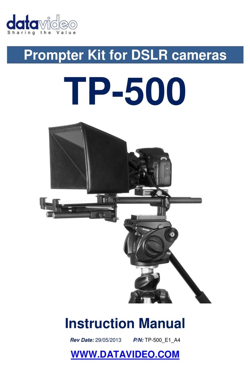 Data Video TP-500-B instruction manual