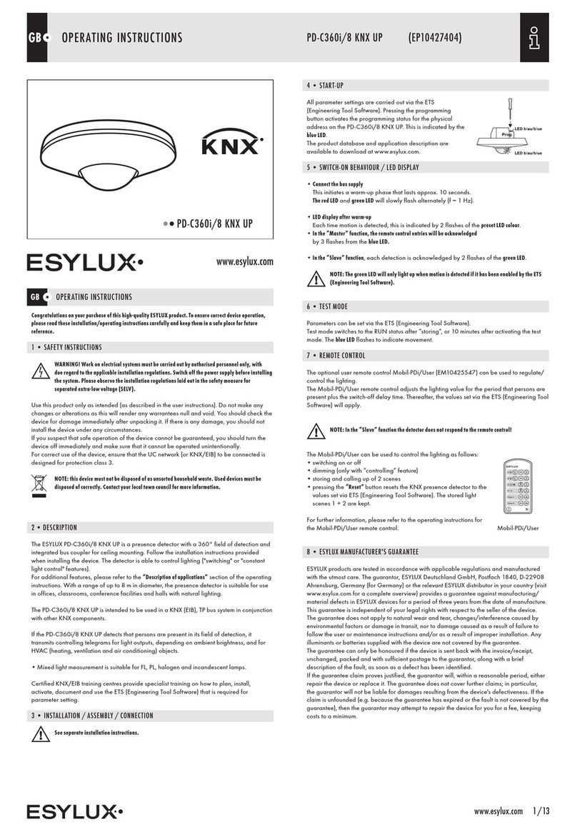 ESYLUX EP10427404 User manual
