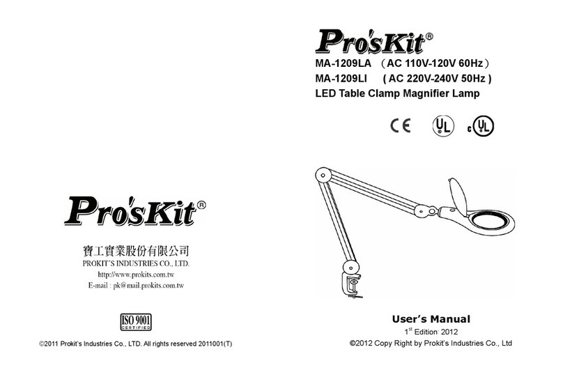 Pro's Kit MA-1209LA user manual