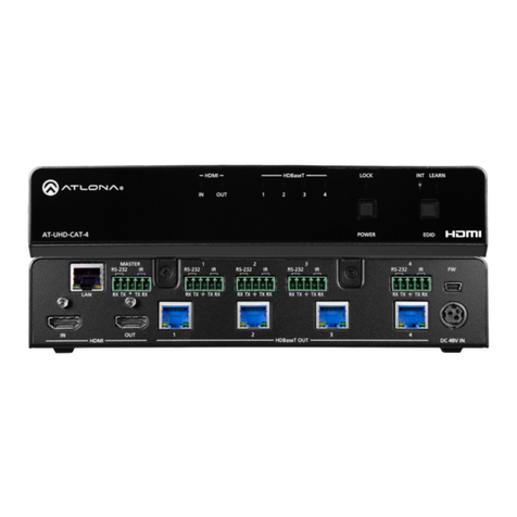 Panduit Atlona AT-UHD-CAT-4 User manual Panduit Atlona AT-UHD-CAT-4 User manual