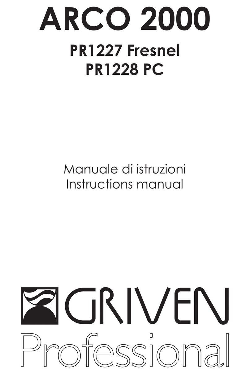 Griven Professional ARCO 2000 PR1227 Fresnel instruction manual