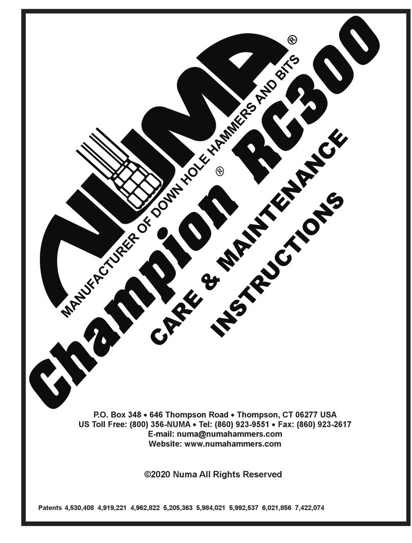 Numa Champion RC300 Care & maintenance instructions