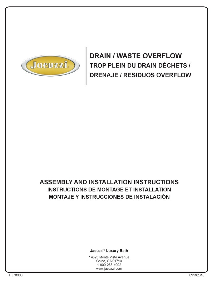 Jacuzzi EV23829 Instruction manual