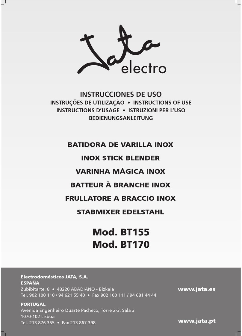 Jata electro INOX BT155 Instructions for use