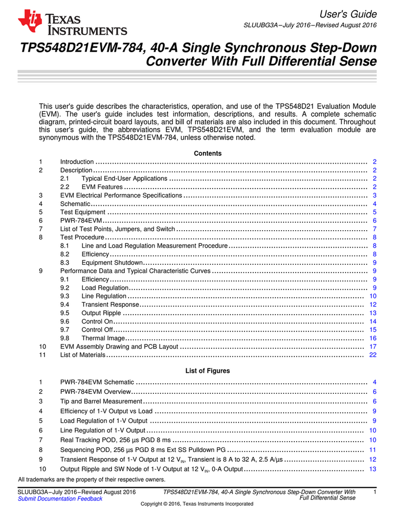 Texas Instruments TPS548D21EVM-784 User manual