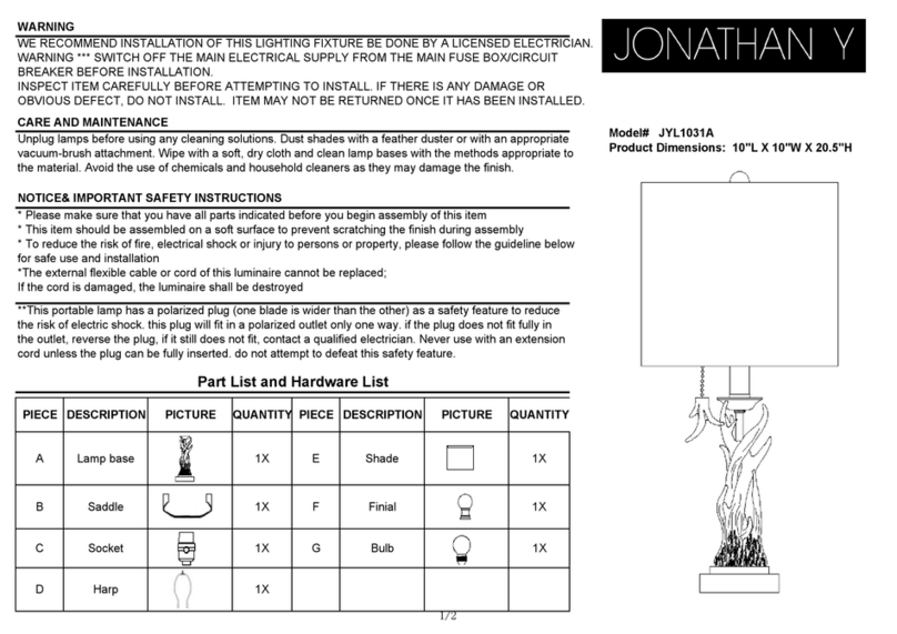 JONATHAN Y JYL1031A User manual