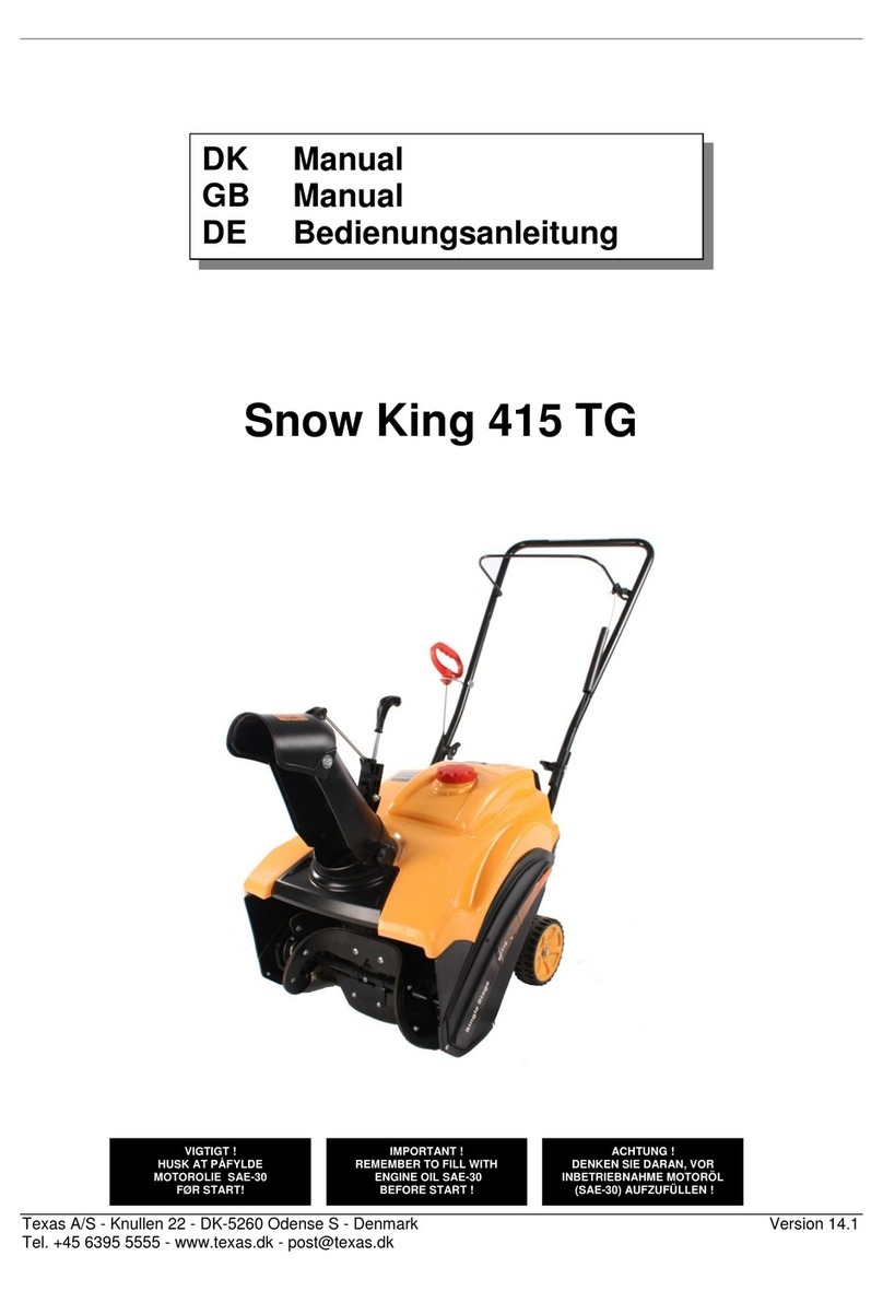 Texas A/S Snow King 415 TG manual