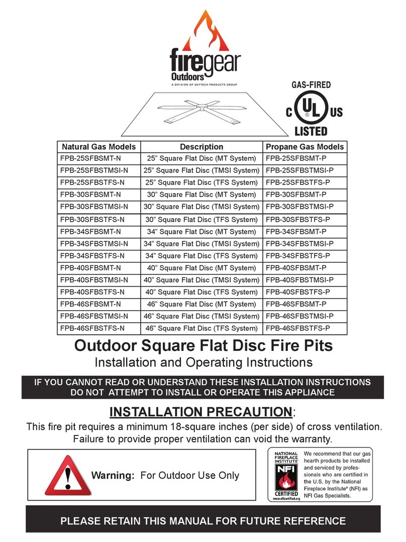 Firegear FPB-25SFBSMT-P User manual