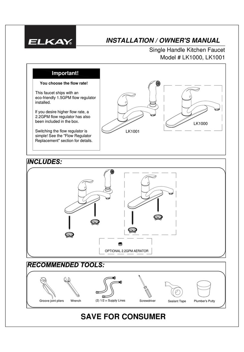 Elkay LK1001 Operating instructions Elkay LK1001 Operating instructions
