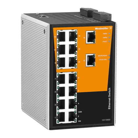 Weidmuller IE-SW-PL16M Series Hardware installation guide