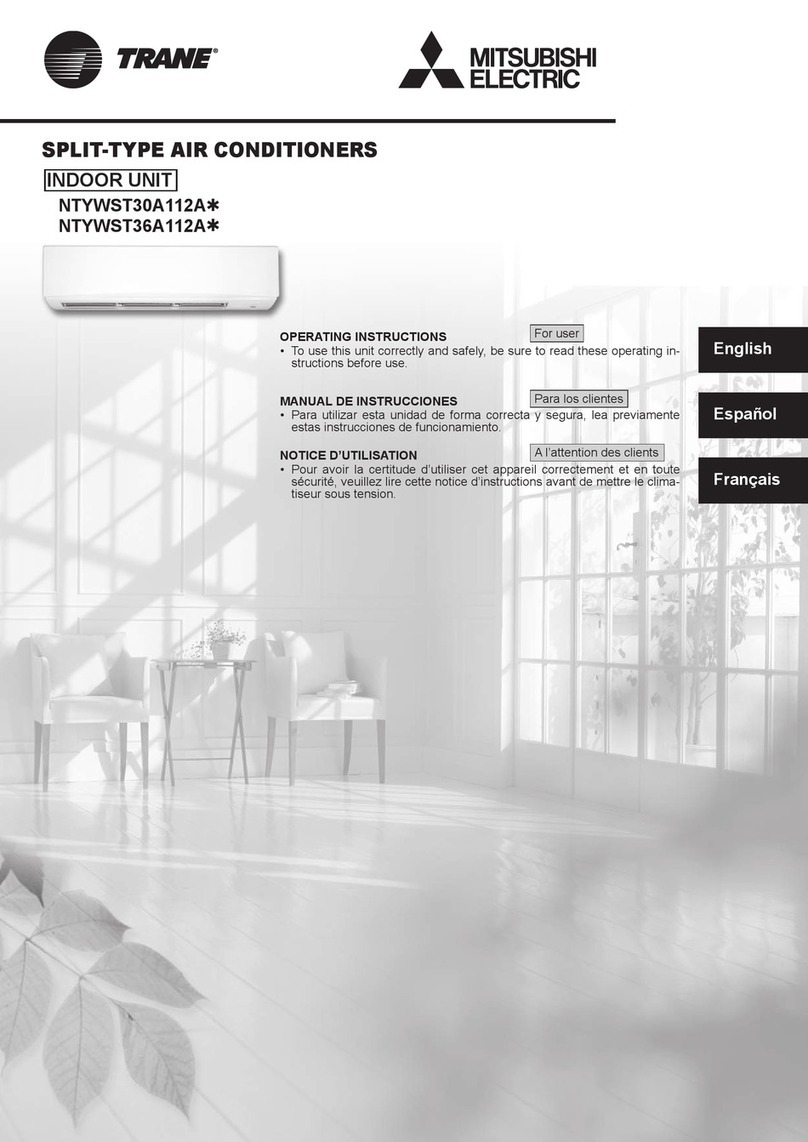 Mitsubishi Electric TRANE NTYWST30A112A Series User manual