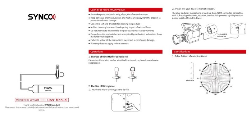 Synco Lav-S6R User manual Synco Lav-S6R User manual