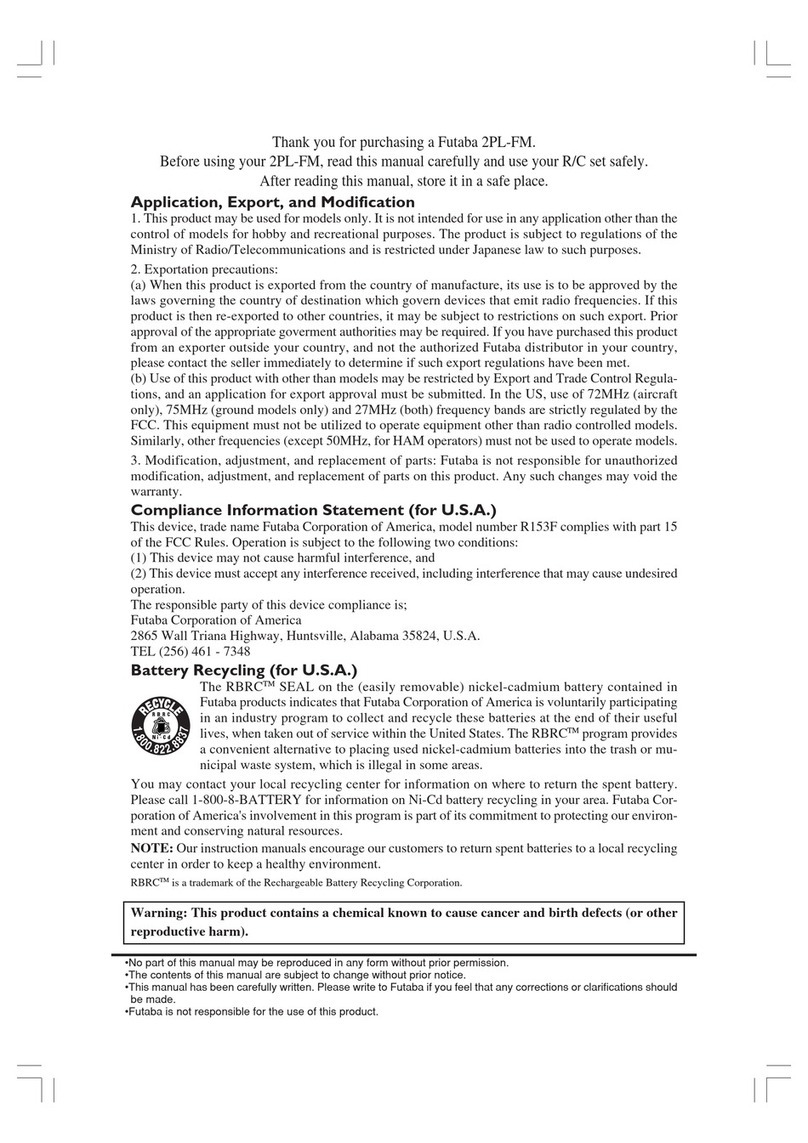 FUTABA 2PL-FM User manual
