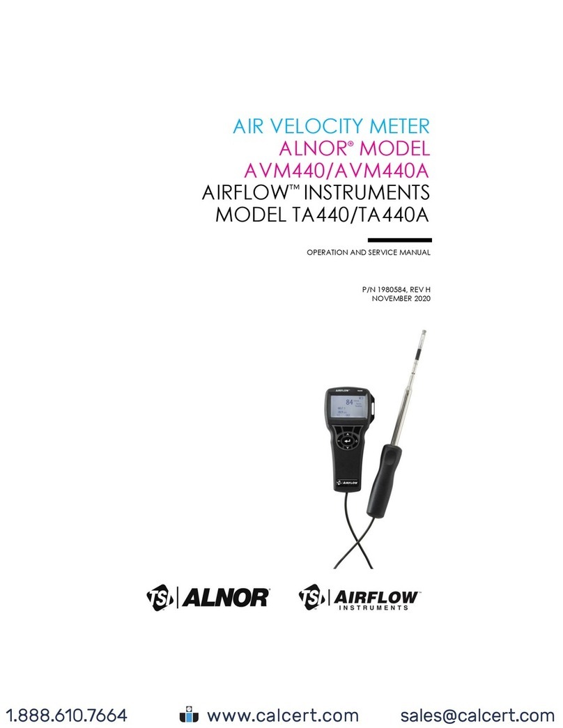 TSI Instruments ALNOR AVM440 Operation manual