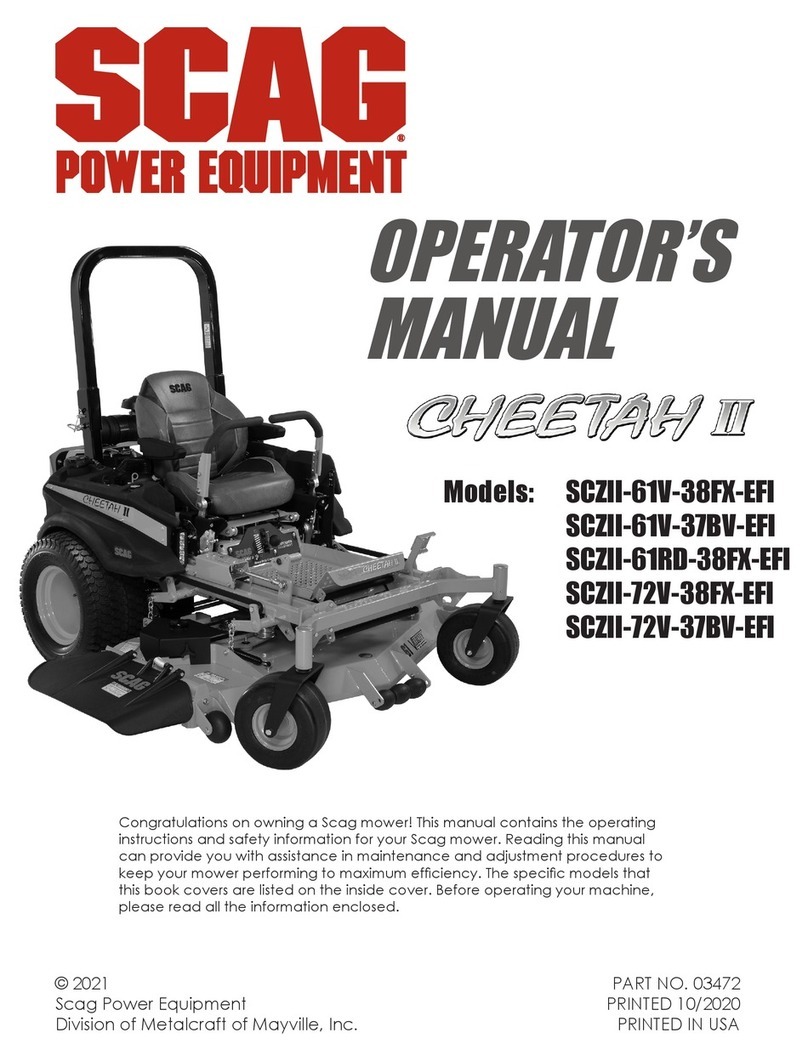 Scag Power Equipment SCZII-61V-38FX-EFI Operator's manual