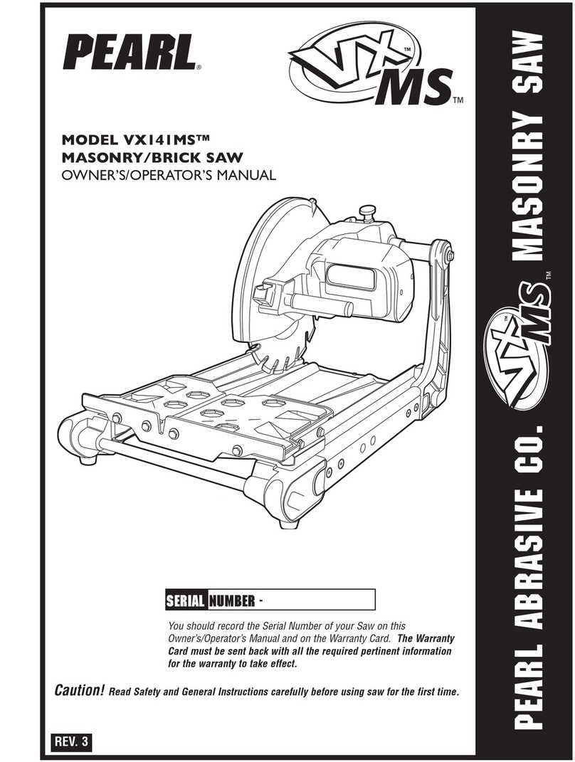Pearl VX141MSD Owner's/operator's manual