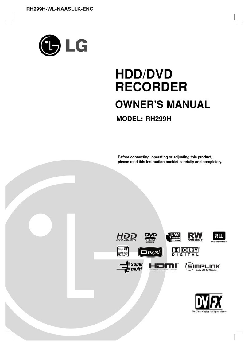 LG RH299H User manual