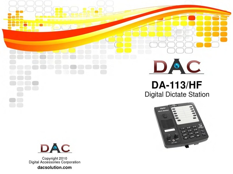 DAC DA-113HFW quick start guide