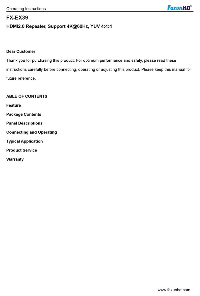 foxunhd FX-EX39 operating instructions