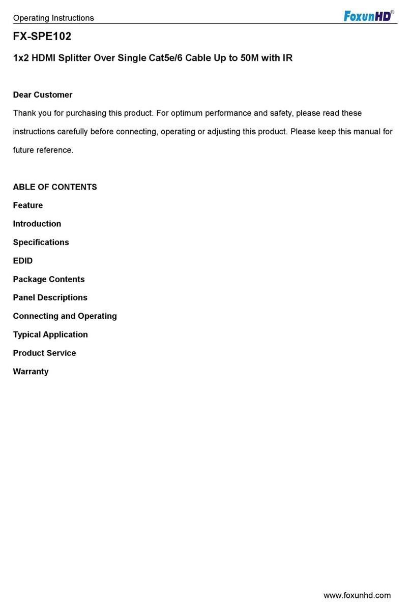 foxunhd FX-SPE102 operating instructions