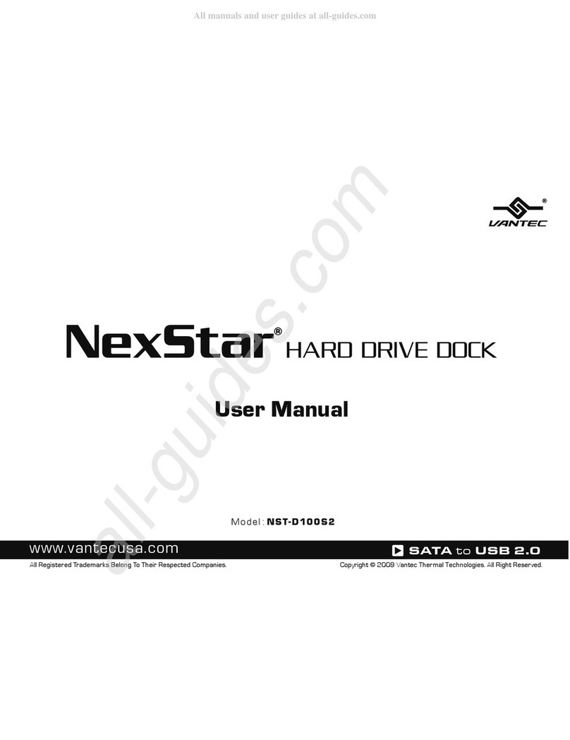 Vantec NexStar NST-D100S2 User manual Vantec NexStar NST-D100S2 User manual